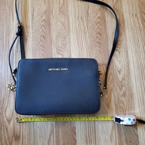 Michael Kors Black purse with gold chain detail